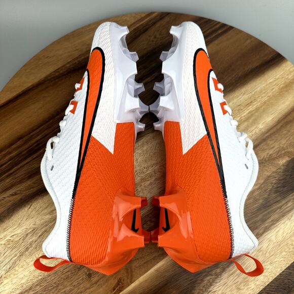 Nike Vapor Edge Speed 360 2 Football Cleats White/Orange FQ4045-100 Mens Size 13 - Picture 5 of 8